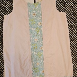 Floral Panel Sleeveless Dress